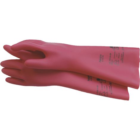 Guantes Haupa 1000V rojo talla 10 protección eléctrica