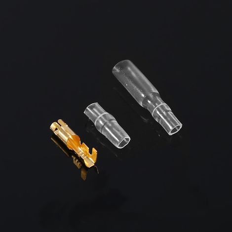 Lot de 120 connecteurs à broches en laiton de 3,5 mm, mâles et femelles, avec capuchon isolant (1/5)
