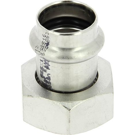 Union inox 316 à sertir Femelle Femelle écrou libre Ø22-1"