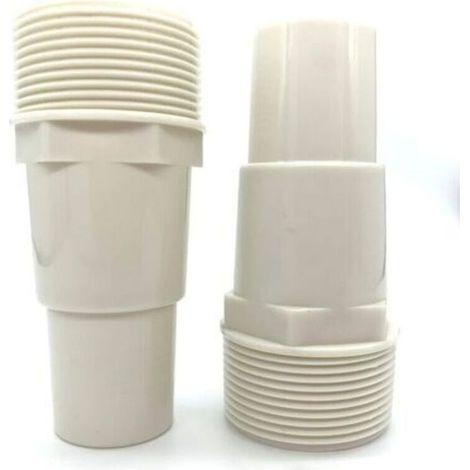 Adaptateur de tuyau de pompe de filtre de piscine 1 1/4"-1 1/2" filetage 1.5" connecteur de raccord PVC 417-6060 (lot de 2) (1/3)