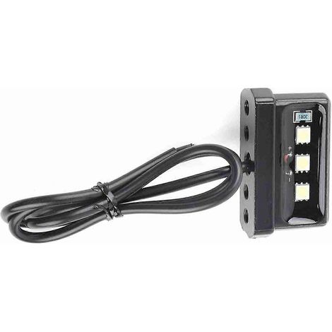Universelle LED-Kennzeichenrückleuchte für Motorräder aller Marken und Modelle (Schwarz)