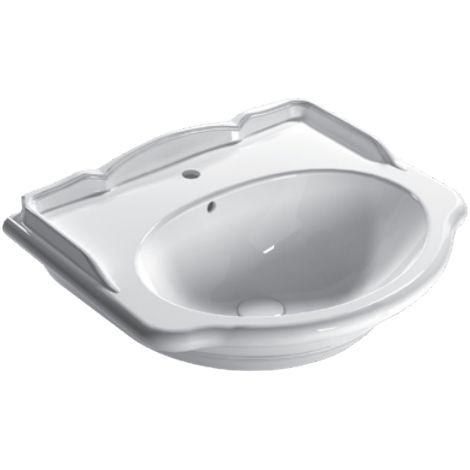 Lavabo en céramique 62x54 cm Globo Paestum PA057BI Blanc - Céramique - Standard (1/3)