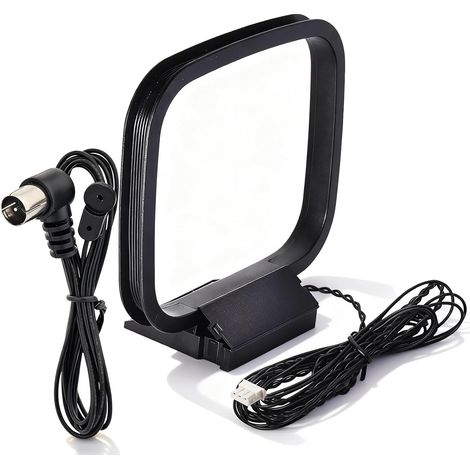 AM Antenna 75 Ohm FM Antenna 3-Pin AM Radio Loop Antenna for HiFi Series Sharp Sound Stereo System Indoor Digital HD Radio Bluetooth Stereo AV Receiver Audio Vedio Home Theater Receiver