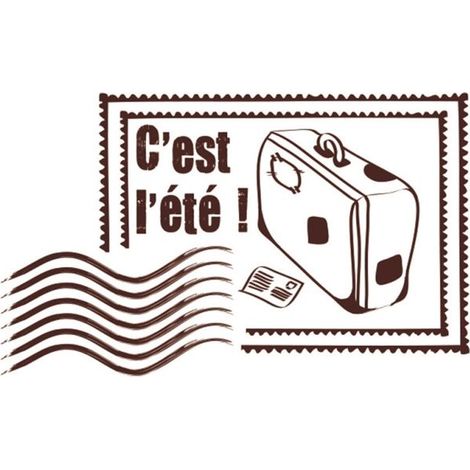 Tampon en bois C'est l'été
