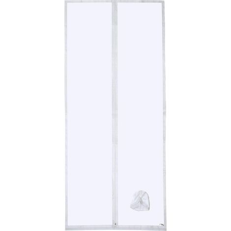 Türdichtung für mobile Klimageräte mit eingenähter Schlauchverlängerung zur Reduzierung des Energieverbrauchs, mit Reißverschluss, 90 x 210 cm (1/5)