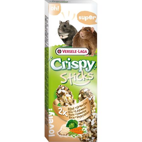 Sticks croustillants Hamsters - Rats Rice et lEgumes, 2 pices 110g
