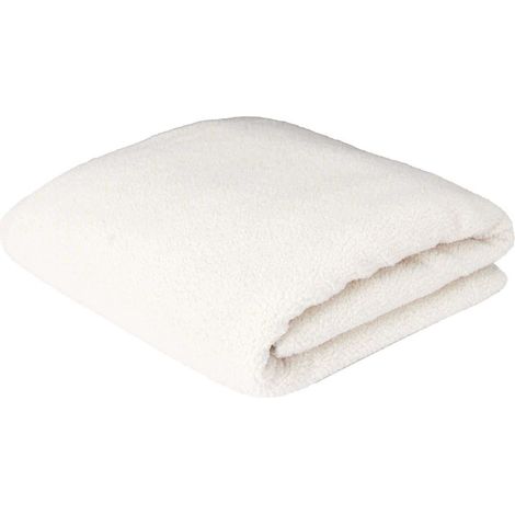 Plaid en polyester doublure sherpa Boucle 120 x 150 cm (1/4)