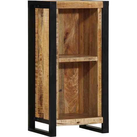 Cabinet de chevet,Table de chevet,Table de nuit avec étagère Marron Bois de manguier massif CFW914261 (1/5)