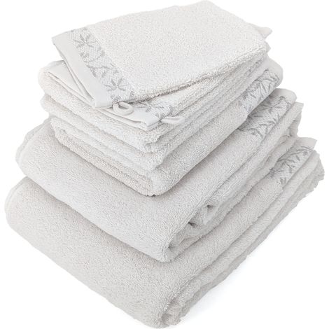 Parure de bain DRY VINE coton 7 pièces (1/5)