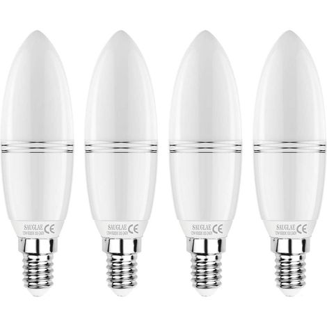 Ampoules 12W, 100W Équivalent Ampoules à Incandescence, 6000K Blanc Froid, Non Dimmable, 1380LM, E14 Petite Vis Edison, Lot de 4 (1/5)