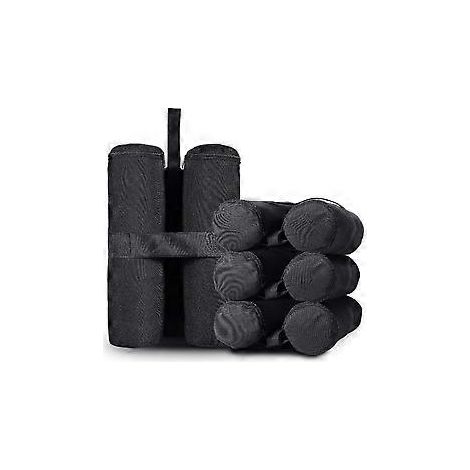 Sacs Lest Sable pour Tentes Barnum Pliant Poids Lest pour Tonnelle, Noir 4 Pices/Ensemble(Seulement les sacs) JUNJUN