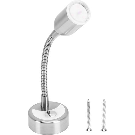 Lampe de chevet tactile pour camping-car ou caravane, 3 niveaux d'éclairage blanc chaud, interrupteur tactile, col de cygne flexible (1/5)