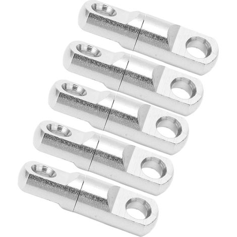 Ensemble de 7 émerillons de pêche à roulement à billes rotatif à 360° en acier inoxydable, type colonne, avec connecteur d'hameçon n° 7 (1/5)
