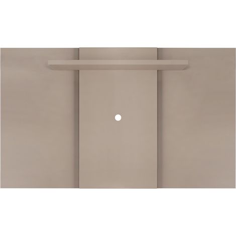 Wall Mounted TV Back Panel Grey Living Room Floating Entertainment Media Unit (1/2)