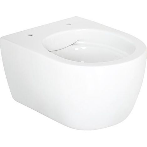 WC suspendu à fond creux Aksai lxhxp : 360x330x485 mm Sans bord de chasse Céramique blanche (1/2)