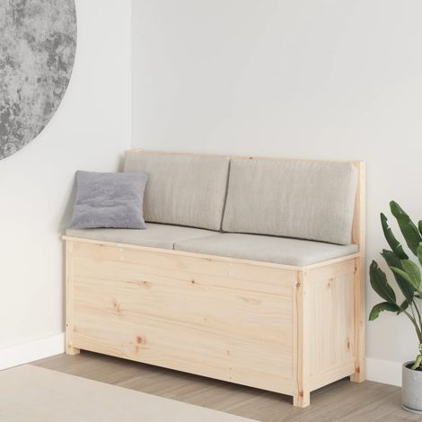Banc moderne, Banquette de salon, Siège pour Cuisine 110x41x76,5 cm Bois de pin massif NKK61091 (1/5)