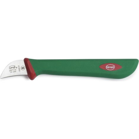 Sanelli Premana Professional Coltello Castagna, Silicone, Verde/Rosso, 14.0x1.5x2.5 cm (1/4)
