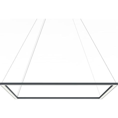 LUMICOM FRAME Sospensione, STRIP LED, 70W/m, 4000K, metallo, antracite, L90cm (1/2)