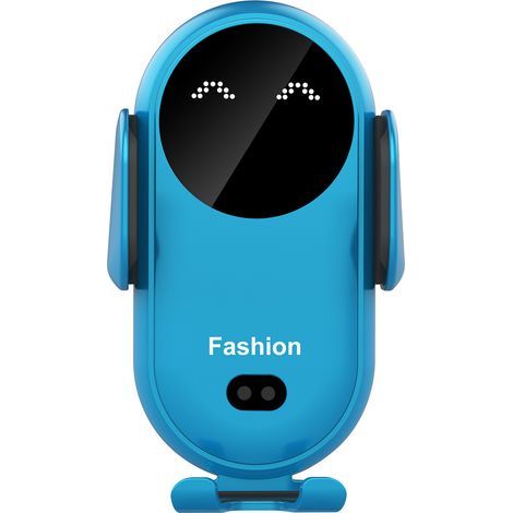 Kabelloses Autoladegerät, Autotelefonhalter für Lüftungsschlitze, universeller Autotelefonhalter, induktive Ladestation fürs Auto (blau) (1/5)
