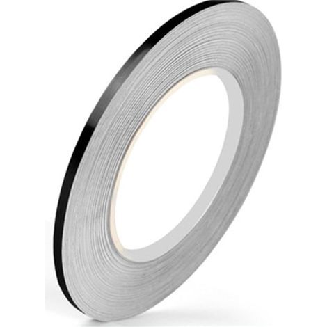 Ruban En Film 5 mm x 50 Mètres, Ruban Décoratif Noir Brillant Adhésif Ruban Miroir Pour Détails Mur D'accent Arts Graphiques Bateau Murs (1/5)