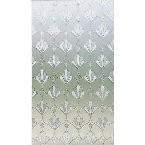 Film adhésif pour vitres, motif « fleur du bonheur », décoration de salle de bain (50 x 500 cm) (1/5)