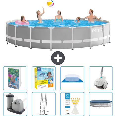 Intex Piscine Prism Frame Ronde - 549x122 cm - 9-pièces  S544