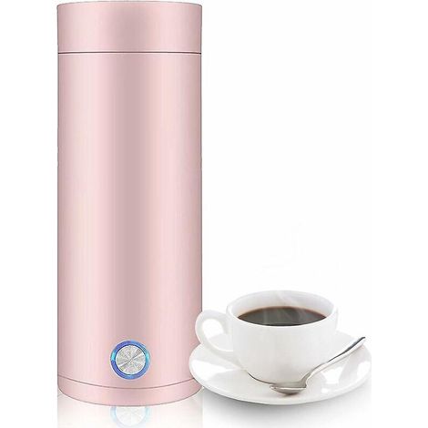 mini Bouilloire Portable En Acier Inoxydable Rose, Tasse Chauffante De Voyage, Chauffe-eau Lectrique 3 En 1, Chaudire  Pression, Doublure En Acier (1/5)
