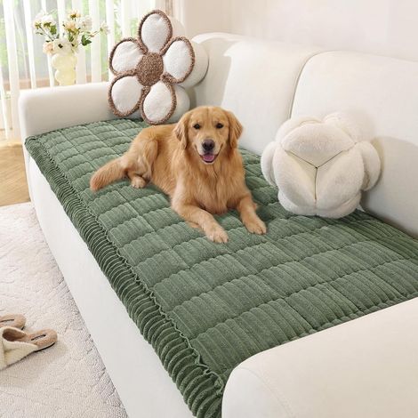 Thick Washable Sofa Cover Soft Corduroy Universal Sofa Cover 2, 3, 4 Seater Sofa, Non-Slip Sofa Cover, Corner Sofa Cover Furniture Protector for Living Room (70 x 150 cm) (1/5)