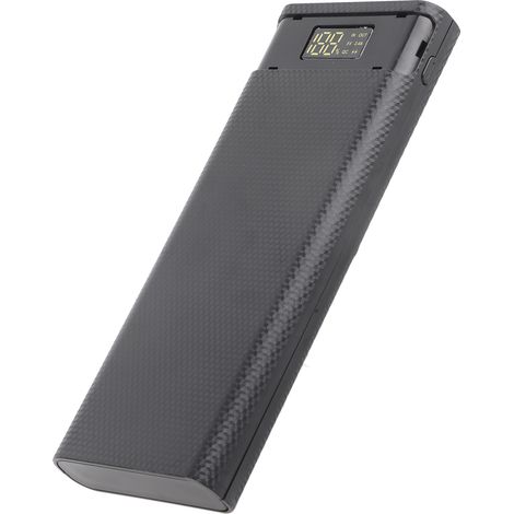 Boîtier de Batterie Portable Noir 8x18650 avec Charge Rapide USB - Power Bank DIY (1/5)