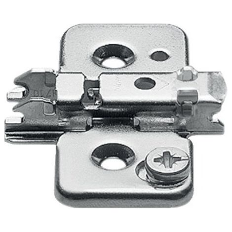Blum – Embase CLIP TOP réglage excentrique en croix à vis – Acier nickelé – Ajustement précis en hauteur, largeur et profondeur – EMB173710 (1/2)