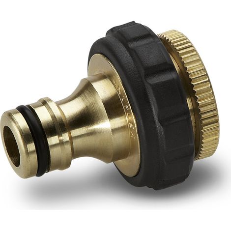 KARCHER Raccordo rapido in ottone con attacco al rubinetto da G3/4 e G1/2 (1/4)