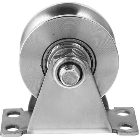 Poulie coulissante en acier inoxydable pour rainure de porte intérieure, capacité charge élevée et (1/5)