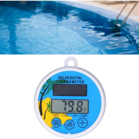 Thermometre Digital Solaire avec Record Min/Max, Modele ABS 108g pour Piscine/Spa [-20℃+70℃] (1/5)