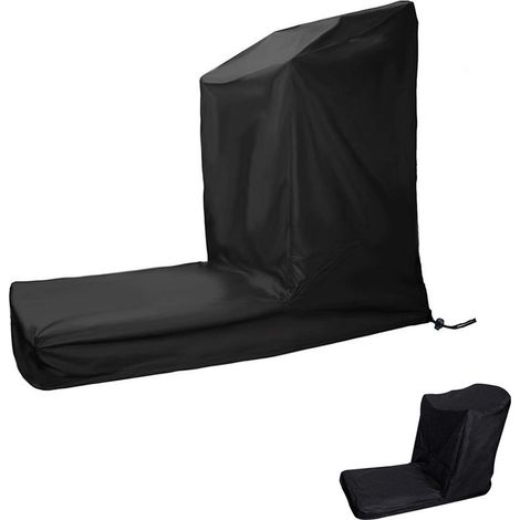 Bâche pour voiture,Housse imperméable pour tapis de course à pied - Non pliable - Avec fermeture éclair et cordon de serrage - Noir，185×91×155cm (1/5)