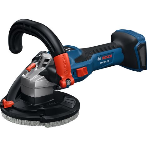 Bosch GBR 18V-15 S – Levigatrice per Calcestruzzo 18 V, 125 mm, brushless, naked