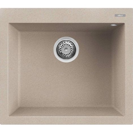 Lavello Elleci Incasso 1 vasca 57x50 Quadra 105 Granitek Avena LGQ10551