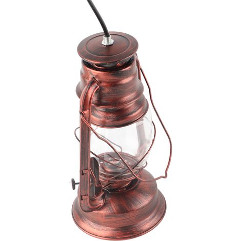 Vintage-Laternenleuchte mit LED-Griff für den Außenbereich – ideal für die Dekoration von Themenpartys und anderen Anlässen. (1/5)