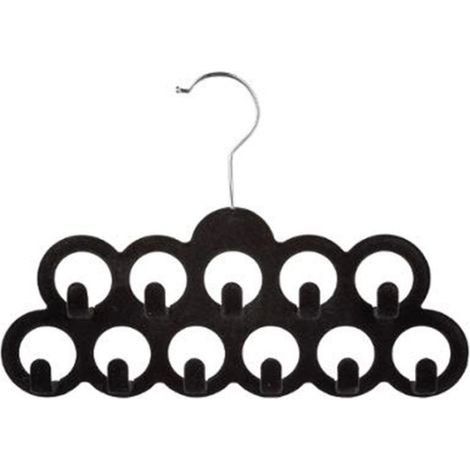 Cintre en Feutrine "Ceintures" 30cm Noir (1/3)