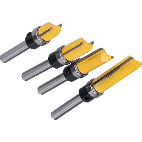 2 Pièces Fraise à Affleurer avec Roulement, Fraise Droite pour Bois, Diamètre 12 mm, Queue 6 mm (1/5)