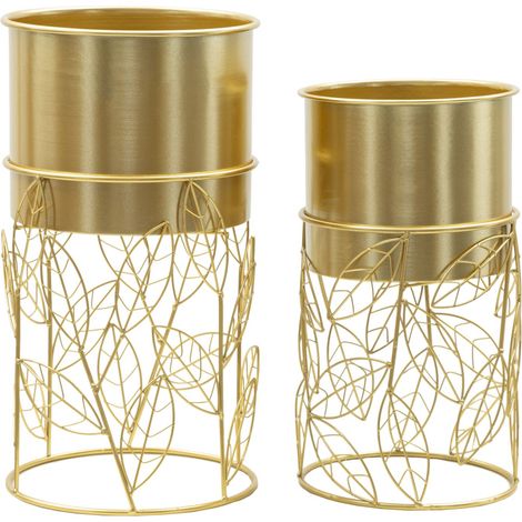 Ensemble de 2 porte-vases Livi, dimensions : Ø 23 x 43 cm et 20 x 36 cm (1/5)