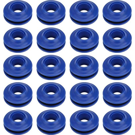 20 Pièces Oeillets en Plastique pour Bâche ensemble d'oeillets en Plastique Oeillets pour Baches Convient aux Tentes Bâches de Piscine Rideaux Tapis de Sol 28 28 11mm (1/5)