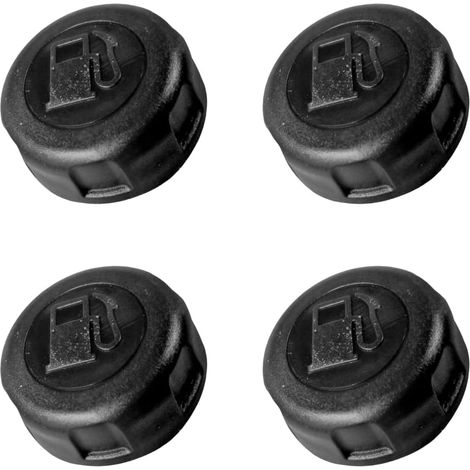 Lot de 4 bouchons de réservoir à essence pour moteur de tondeuse à gazon XSZ40E 129 cc avec grille d'aération Noir (1/5)