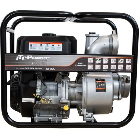 GP100 Motobomba Gasolina ITCPower Agua Limpias de Caudal (1/5)