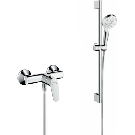 Hansgrohe Pack Focus Einhebel-Brausebatterie + Crometta Vario Brauseset (31960000-CROMETTA)