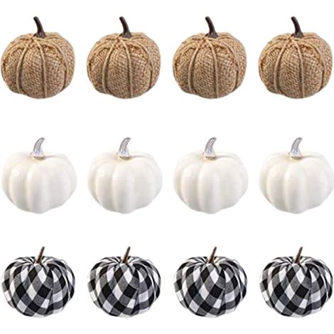 Artificial Pumpkins Harvest Fake Pumpkin Models for Fall Thanksgiving Halloween Decoration (1/5)