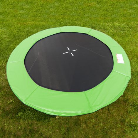370cm Randpolsterung Gepolsterte Federabdeckung Rahmenpolsterung für 370cm Trampoline 26cm Stärke 18mm in Hellgrün