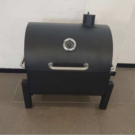 Jardin, camping ou plage, barbecue charbon extérieur avec 2 niveaux de chauffe et bac à cendres amovible (1/2)