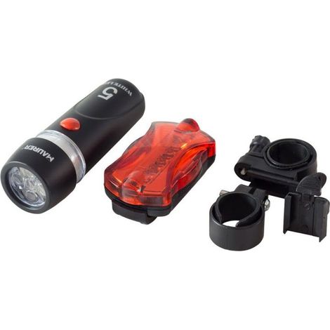 KIT FANALI per Bici MAURER 5 LED 1 Faro anteriore 5 Led + 1 faro posteriore 5 Led (1/2)