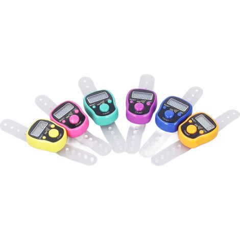 Compteur de bagues portable, léger et réglable, 6 pièces, avec lumière LED (1/5)