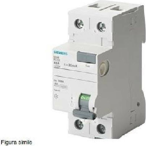 Interruptor diferencial siemens 2 polos 16a 10ma ac tipo 5sv4111-0